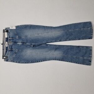Maurices NEW Edgely Flare Front Seam & Slit Western Retro High Rise Jean Size 12